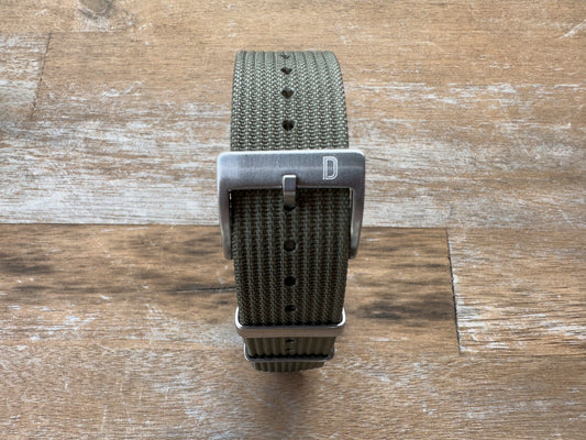 Dasher Watch Co. Ribbed Military Straps 20mm (Multiple Colors)-Dasher Watch Co.