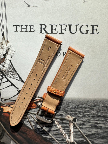 Dasher Watch Co. 20mm Tan Leather Strap Made in the USA-Dasher Watch Co.